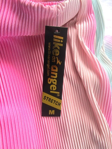 Like an Angel Pink/Green Rainbow Print Palazzo Pants Pleated Lightweight Size S - Picture 6 of 13