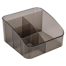 Makeup Organizer, PET Skincare Organizer with 5-Compartment Cosmetic Grey