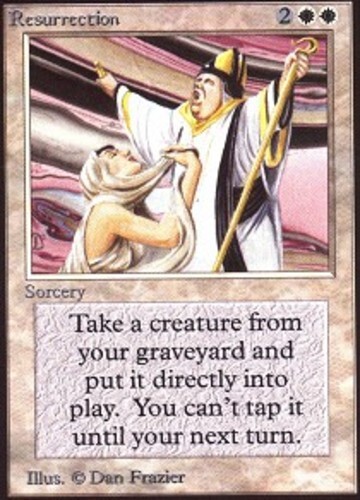[1x] Resurrection Slight Play, English Beta MTG Magic