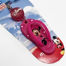 Official Disney Minnie Mouse Pink Flip-Flip Charm Strap for Key Chain Cellphone