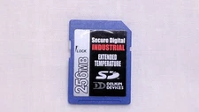 Delkin Devices 256MB Memory Industrial Grade Extended Temperature SD Card 