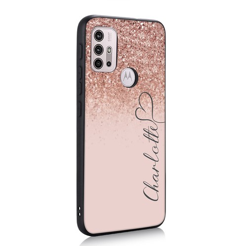 Case Personalised For Motorola E14 G54 G14 G85 G24 Marble Textured Phone Cover - Picture 84 of 96