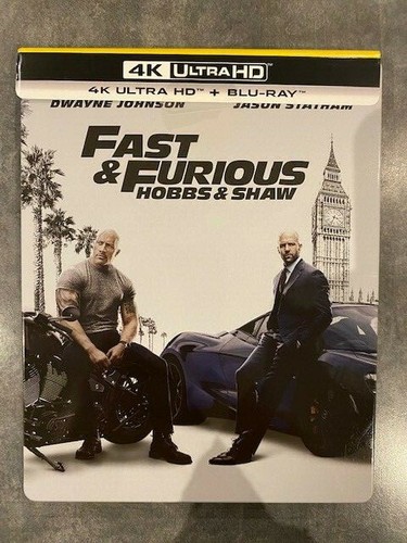Fast Furious Presents Hobbs Shaw Steelbook 4k Uhd Blu Ray Region