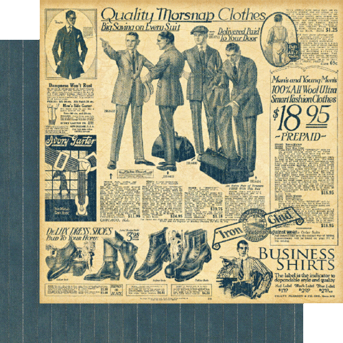 GRAFIK 45 ""EIN RICHTIGER GENTLEMAN"" 12 (12X12 PAPIERE & VERZIERUNGEN SCRAPJACK'S - Bild 12 von 15