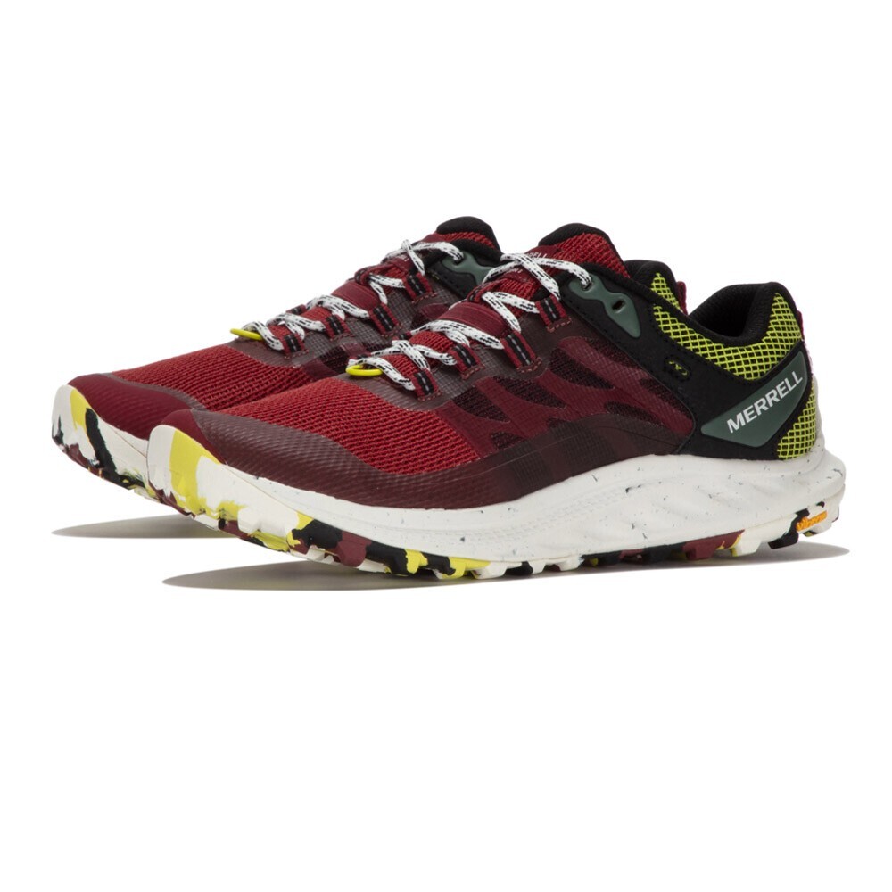 Scarpe da trail running Merrell Antora 3 rosse bianche verdi taglia UK 7 8 9 10 11 12 US