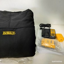 OB-No Original Box-DEWALT DCHJ060ABD1-XL Black Soft Shell Heated Work Jacket Kit