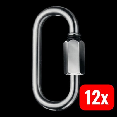 Kleinsorge Kettenschnellverschluss Quicklink Größe 4 Innenhöhe 33mm 12x100 Stück