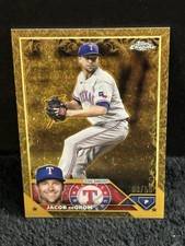 Jacob DeGrom 2023 Topps Chrome Gilded Gold Etched Refractor /50 Texas Rangers