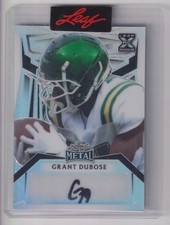 GRANT DUBOSE 2023 LEAF METAL FOOTBALL AUTOGRAPH AUTO CARD #D 1/7