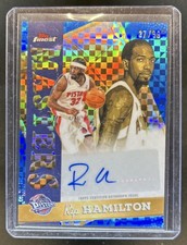 2025-26 Topps Finest Rip Hamilton Masters Auto Blue X-Fractor #/99 Pistons