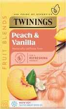 Twinings Peach Cooler. Peach Flavoured Fruit Infusion Tea Bags. 20 tea bags.