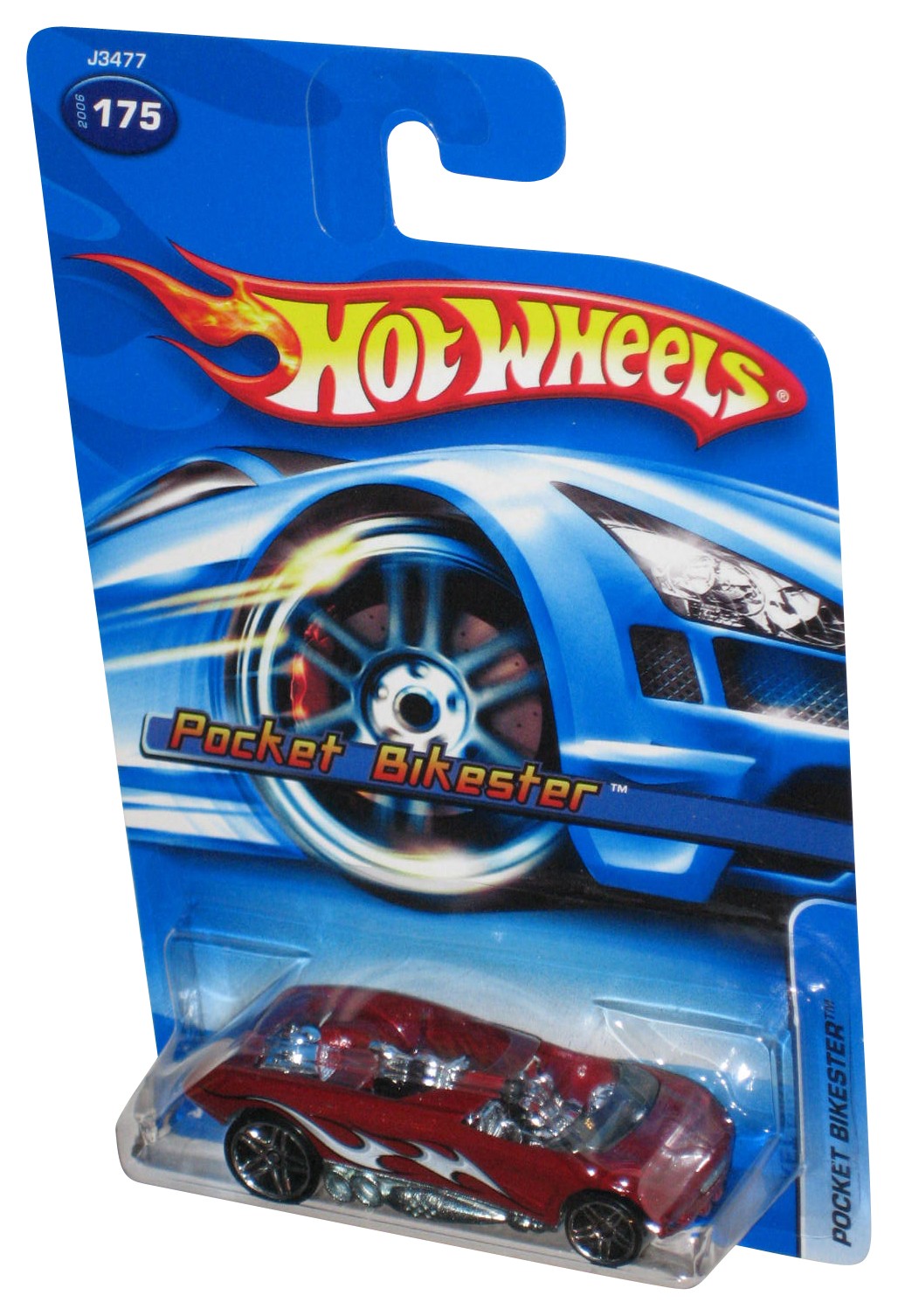 Hot Wheels Pocket Bikester (2006) Mattel Red Toy Car #175