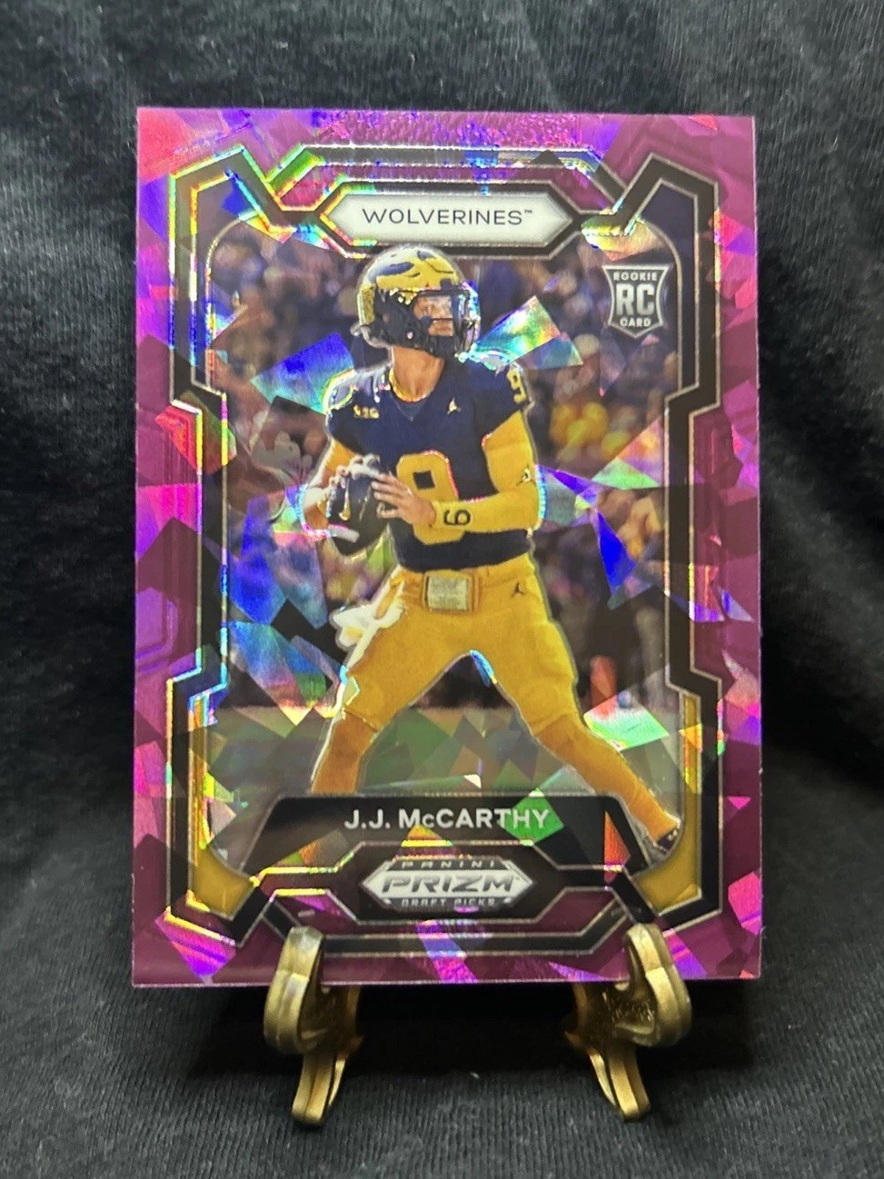 2024 Panini Prizm Draft Picks JJ MCCARTHY RC Purple Ice 098/149 #132 Vikings
