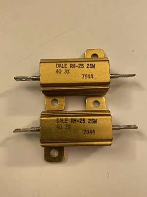 Dale RH-25 4Ω 25W ±3% Aluminum Housing Power Resistor (2 Pieces)