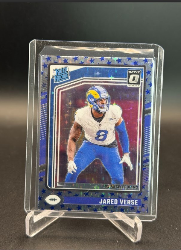 2024 Donruss Optic Blue Stars Prizm Rated Rookie Jared Verse #242 Rams NFL