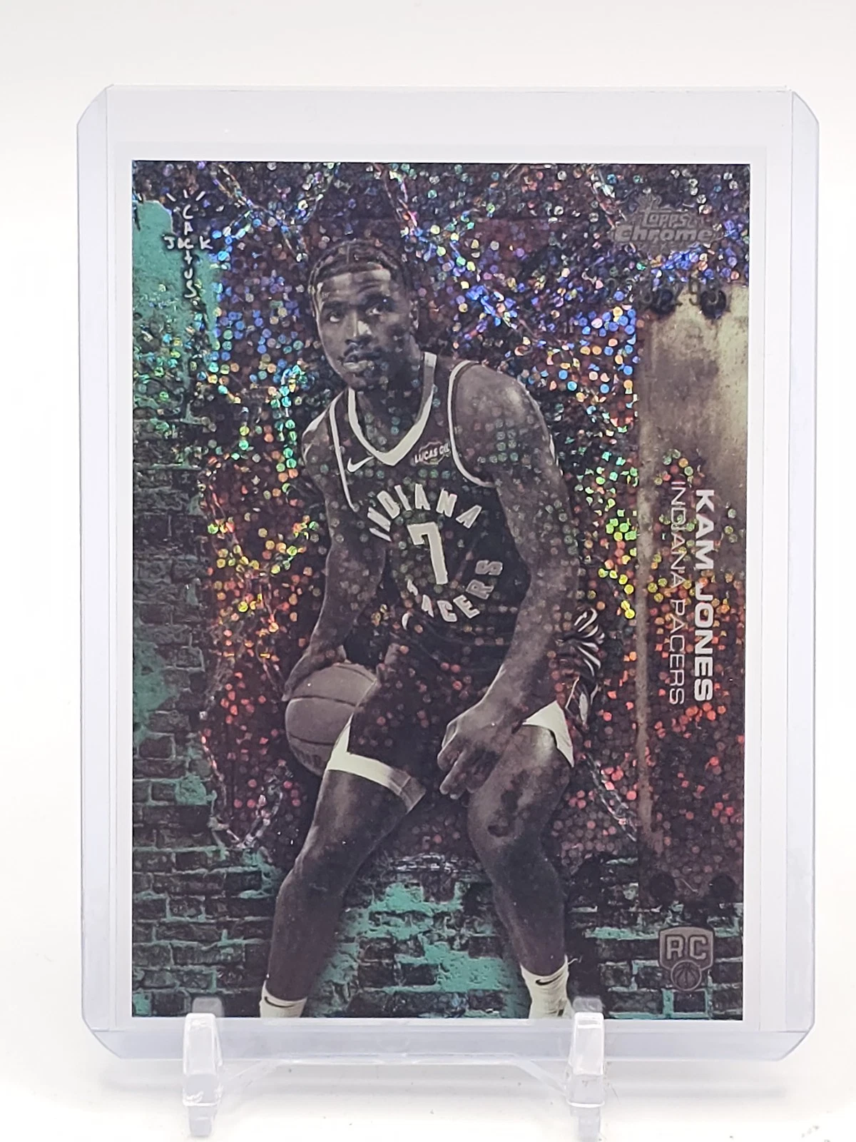 2025-26 Chrome Cactus Jack Kam Jones #99 Teal Speckle