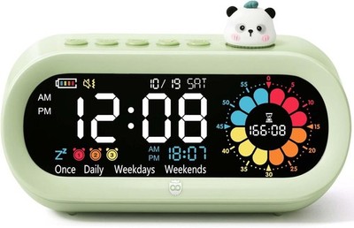 Digital Alarm Clo for Bedroom, Visual Timer for Kids, 199 Minute