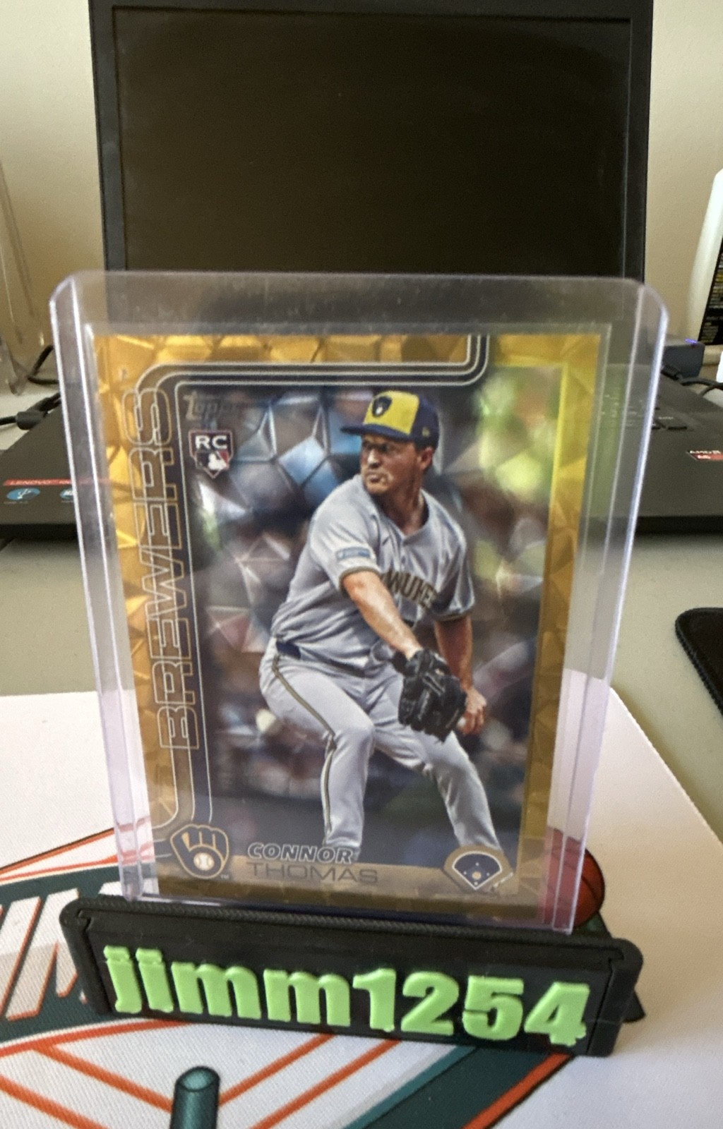 2025 Topps Update Series - Connor Thomas #US63 Gold Diamante Foil /50 (RC)