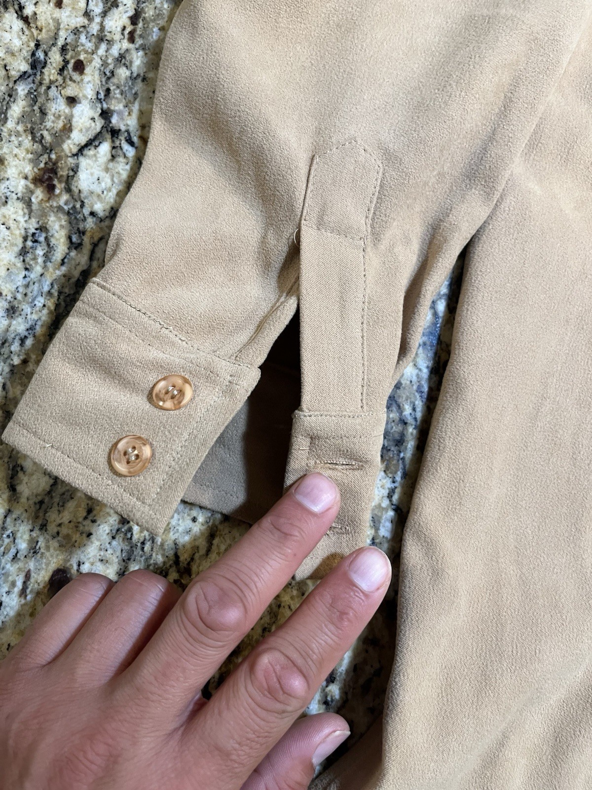 Denim & Co Button Down Large Plain - image 8