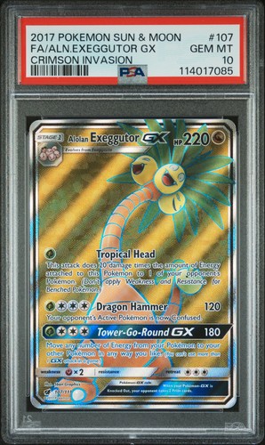 Alolan Exeggutor-GX graded PSA 10 for sale on eBay
