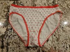 True Vintage Victoria  s Secret Cotton Signature HI Leg Brief Panty Large