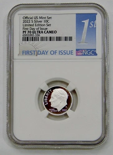 2022 S - Proof Silver Roosevelt Dime - NGC PF 70 Ultra Cameo