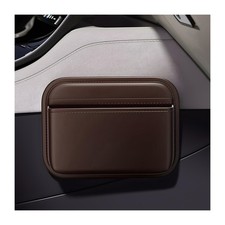 Car Seat Side Pocket Organizer, Mini Leather Auto Door Storage Bag Console Si...