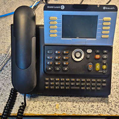 Alcatel-Lucent IP Touch 4038 VoIP Schnurtelefon Ethernet RJ-45 HAC Schwarz/Blau