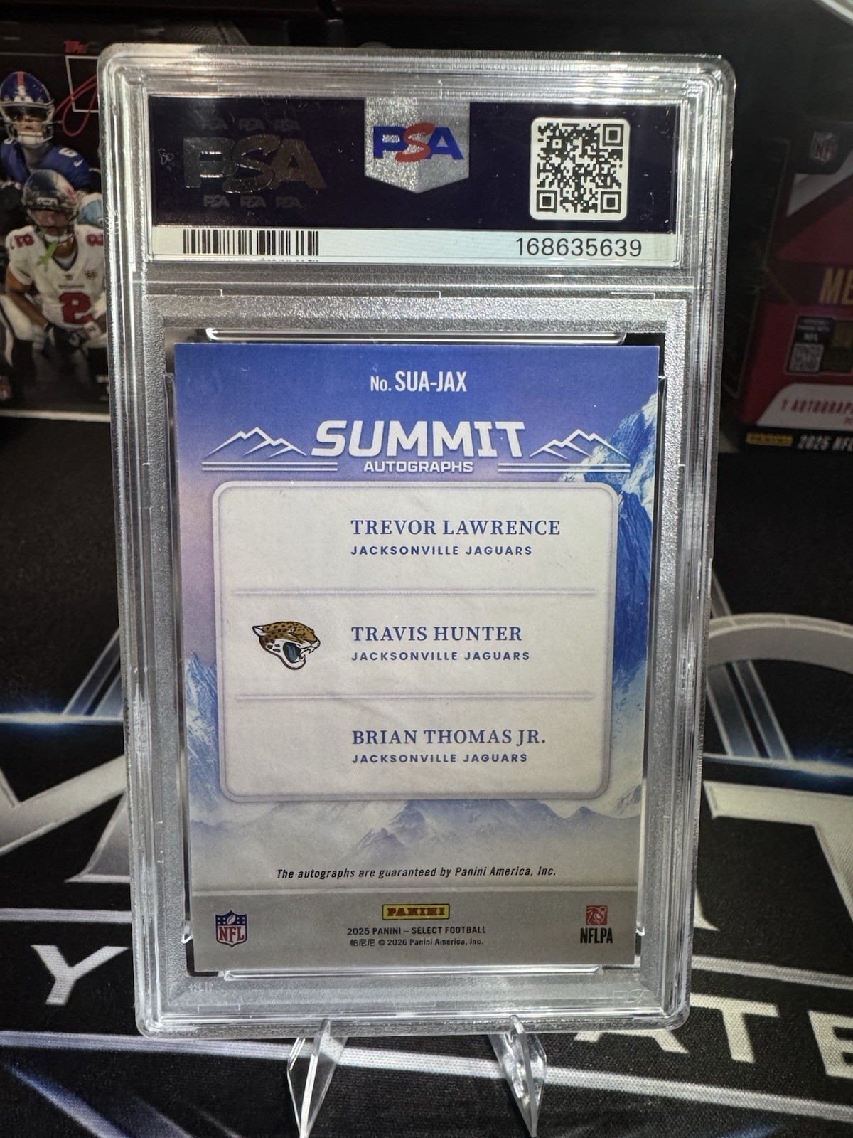 Panini Select 2025 Summit Autographs Lawrence/Hunter/Thomas Jr PSA 8 /100 view 2