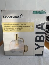 GoodHome Lybia Brass Wall Light NEW