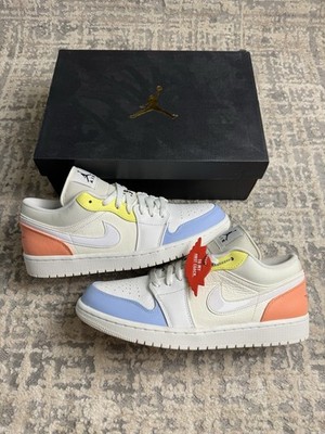 Größe 11,5 - Nike Air Jordan 1 Low My First Coach weiß blau DJ6909-100