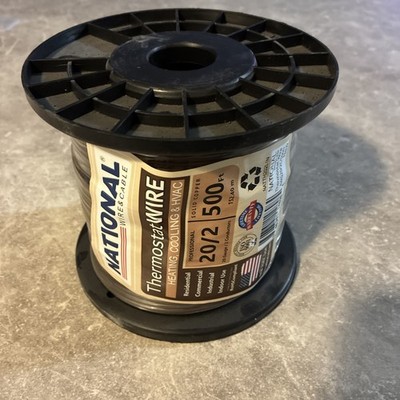 National Wire&Cable - 20/2 Thermostat Wire (500 Feet) 20 AWG 20 Gauge