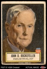 1952 Topps Look 'N See #112 John D. Rockefeller SHORT-PRINT 1.5 - FAIR