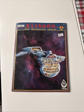 FASA Star Trek RPG Klingon Ship Recognition Manual - VG