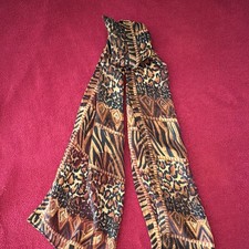 Women's Animal Print Rectangle Scarf Wrap Brown Black Beige Leopard Pattern
