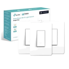 Kasa Matter Smart Light Switch 3-Pack: Voice Control with Siri, Alexa & Google