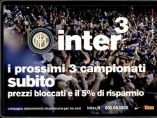 cartolina postcard Calcio promocard #9542 Inter 2010/11 Campagna Abbonamenti