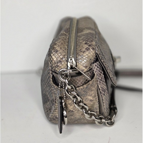 Coach Campbell SilverGray Python Exotic Snakeskin… - image 12