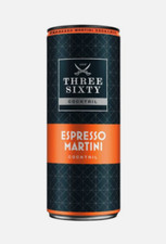 12 Dosen Three Sixty Vodka Espresso Martini a 0,25L 10 % vol. Inkl. EINWEGPFAND