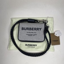 Burberry Ferris Horseferry Canvas /Leather Lanyard Wallet 8039254 BNWT Authentic