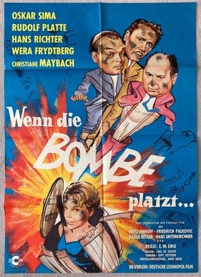 Wenn die Bombe platzt Wert Frydtberg Oskar Sima orig. Filmplakat