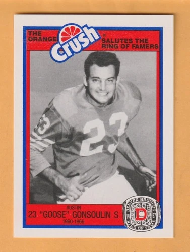 Goose Gonsoulin Denver Broncos 1987 Orange Crush #3 Baylor Bears