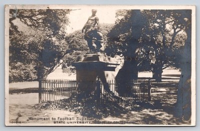 RPPC Berkeley CA Football Supremacy Monument UC Campus Taliaferro 1910s
