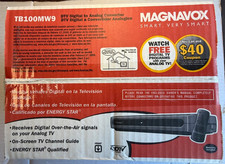 DTV Magnavox Digital To Analog TV Converter TB110MW9 New w/Remote