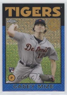 2021 Topps Silver Pack 1986 Chrome Baseball Blue /150 Casey Mize Rookie RC 0xl5