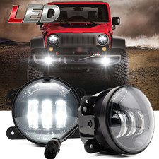 4 Led Fog Lights Front Bumper Driving Round Lamp For Jeep Wrangler Jk Ljjl 4 Led Fog Lights Front Bumper Driving Round Lamp For Jeep Wrangler Jk Ljjl