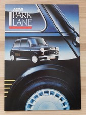 Austin Morris MINI PARK LANE modello speciale PROSPETTO del 1987 BROCHURE PROSPETTO