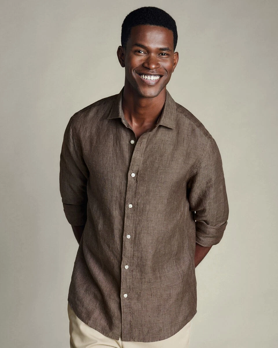 ⭐️CLEARANCE⭐️CHARLES TYRWHITT PURE LINEN LONG SLEEVE SHIRT, MOCHA, BRAND NEW
Opens in a new window o