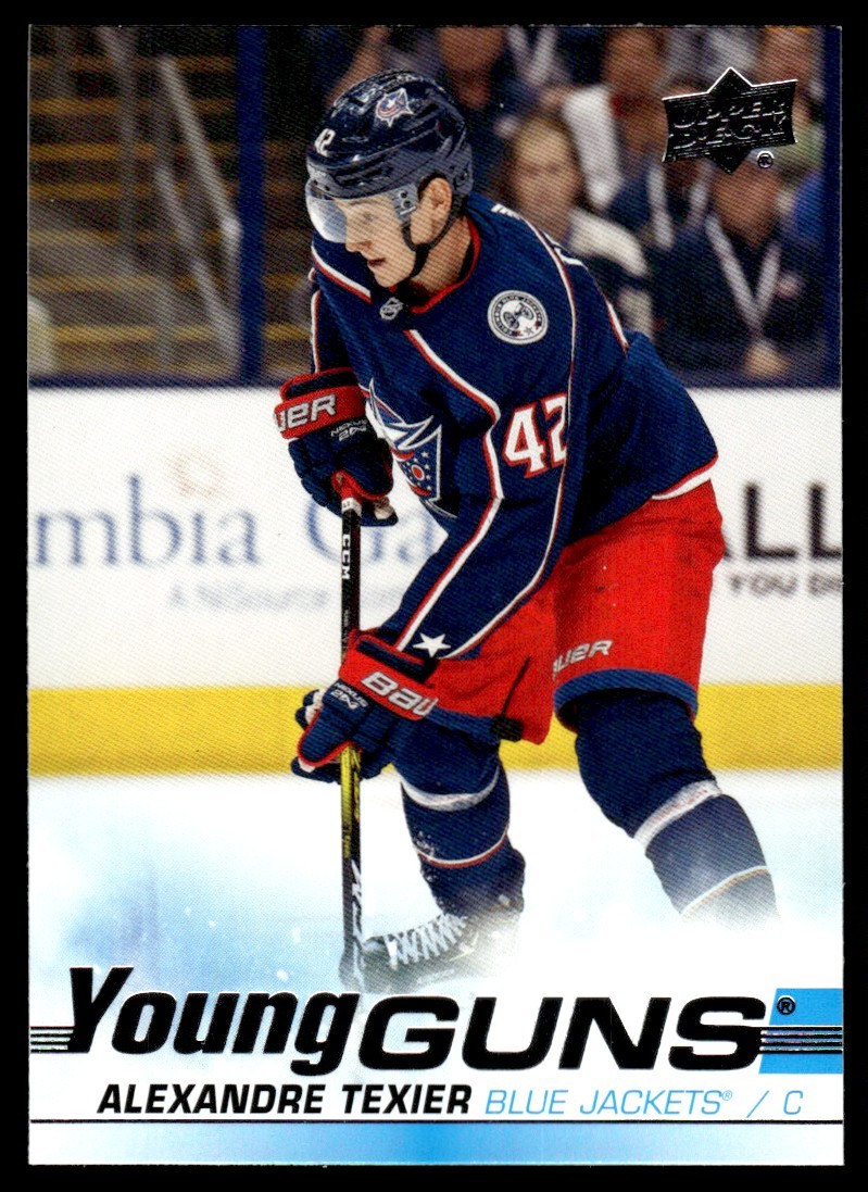 2019-20 Upper Deck Young Guns Alexandre Texier Rookie Columbus Blue Jackets #225