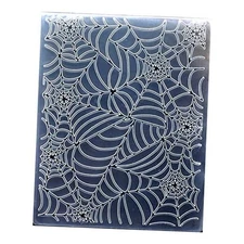 Spider Web Halloween Deco Plastic Embossing Folders for Card Making 